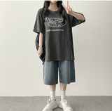 エリンカーペンターポケットバンド付き デニムバミューダパンツ