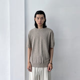 Heather Knit Crewneck Top