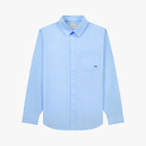 Stranger Classic Fit Flower Cotton Shirt (Blue)