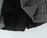 Houndstooth Pleated Skirt