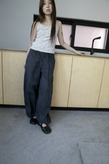 strap wide pants(2colors)
