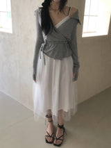 Tilda Ballerina Lace Bustier Tulle Long Dress