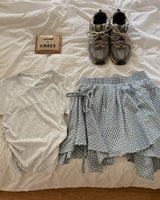 Cimi Checkered Mini Skirt (With Underpants)