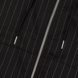 Miller cotton striped zip-up