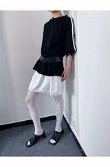 Loose Fit Boxy Round Short-Sleeved T-Shirt