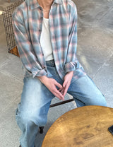OVER FIT SUNDAY CHECK SHIRT