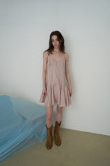 Nina slip dress_pink beige