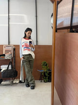VINTAGE FLARE DENIM Khaki