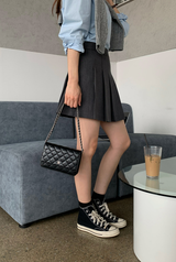 ウォンテッドプリテッドミニスカート