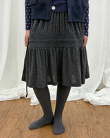 Wavy Shirring Skirt (2colors)