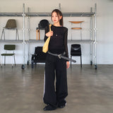 Tashani Two Lines Color Wide Pants