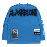 カオスワッペンピグメントロングTシャツ(オーシャンブルー)