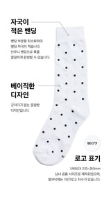 [3PACK] 1507 UNISEX DOT BASIC SOCKS - small dot snow white colorpack