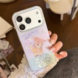 Aurora Glitter Ribbon Bambitalk iPhone Case