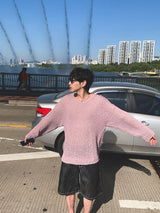 ASCLO Castle Boat Neck Summer Knit (4color)