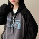 Leaf raglan colored hoodie