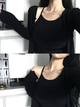 [MADE] Water, V-neck slim cardigan