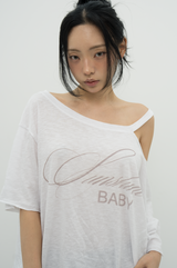 サンシャイン ベビー アシンメトリーTシャツ ホワイト
