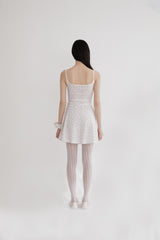 Flower strap mini dress(PINK)