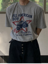 ドスオープリンティングショートスリーブTシャツ