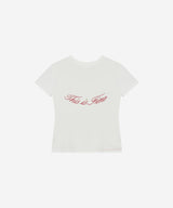クロップドシグネチャーTシャツ