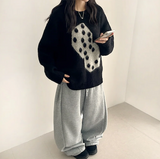 Somyi Bold Dice Graphic Oversized Fit Knitwear