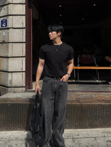 Shoulder hidden ringer t-shirt