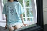 メロディーTシャツ - スカイブルー