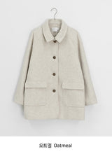 Pulky 2oz Quilted High Neck Half Coat