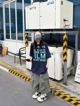 buckle flap cargo bermuda pants