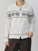 Snowfall Knit Zip-Up