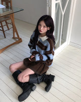 ベベ コーデュロイ レース ベルトスカートパンツ