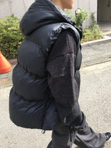 Tailed Padded Hooded Vest 3C