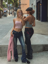 [U-BASIC] Ainey Back Crop Ribbed Sleeveless