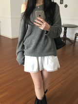 Neff Off-Shoulder Knitwear (3 colors)