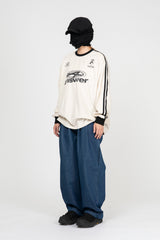 リスポベルベットトラック長袖Tシャツ