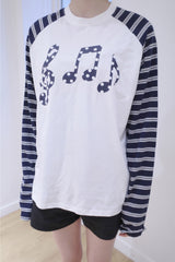 メロディストライプTシャツ