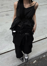 RIBBON STRAP BUSTIER TOP