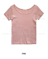 [U-BASIC] エブリデイUネックルーズTシャツ