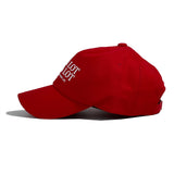 スローガンロゴボールキャップ - red