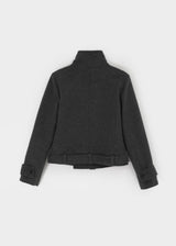 [MADE] モイトダブルボタンスリムショートコート (30% Wool)