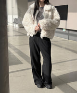 [F/W] Soft boucle hair fur jacket(2color)