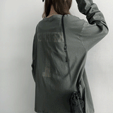 ターディンバッグプリント長袖Tシャツ (3 colors)