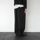 maison wide pintuck wool slacks