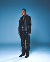 DENIM LINE ZIPPER JACKET (BLACK)