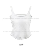 [U-BASIC] Tommy Basic Square Neck Sleeveless (+With Cup)