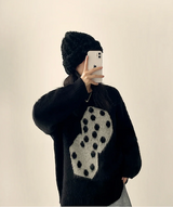 Somyi Bold Dice Graphic Oversized Fit Knitwear
