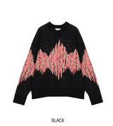 Noise Mohair Jacquard Over Knit