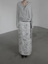 Berryon Flower Long Skirt
