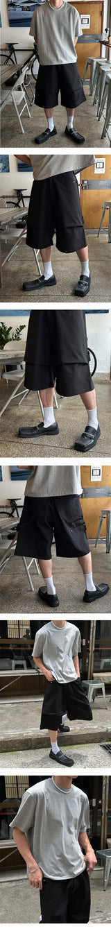 [S/S] パラシュートナイロンバミューダパンツ（３色）